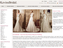 Tablet Screenshot of kevinsbridal.com